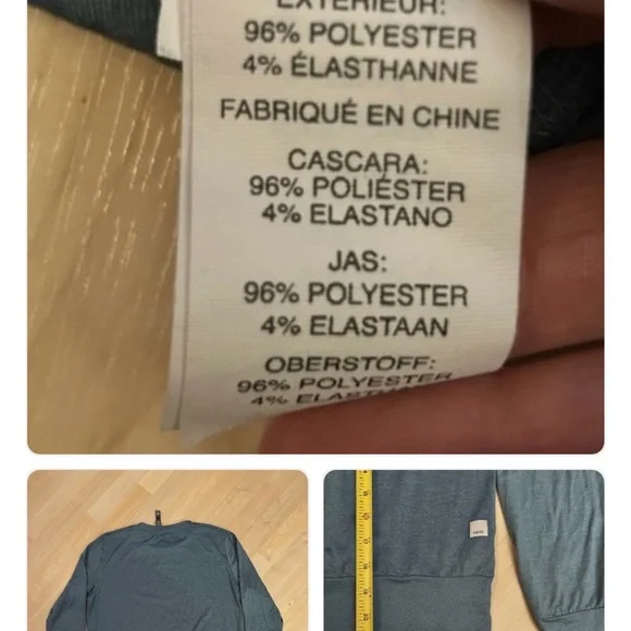 Vuori women’s daydream crew tee Teal Crewneck Sweater Large - Picture 2 of 5